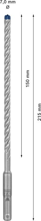 Produktbild Bosch Professional Zubehör EXPERT SDS plus-7X Hammerbohrer, 7 x 150 x 215 mm (7 mm)