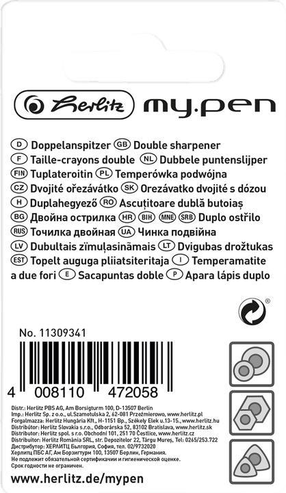 Produktbild Herlitz Mein doppelter Bleistiftspitzer. Stiftmischung