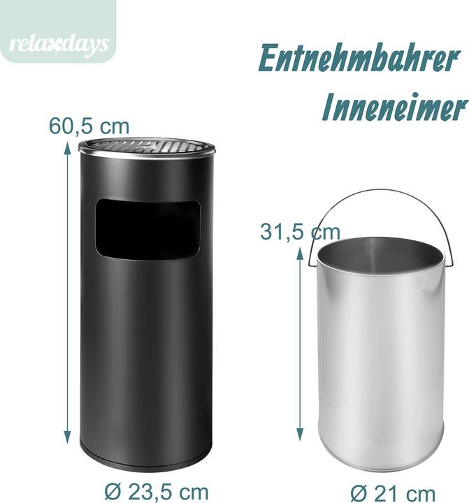 Actual product image Relaxdays Floor ashtr.
