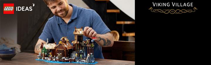 Actual product image LEGO Ideas Viking Village (21343, LEGO Ideas, LEGO Rare Sets)