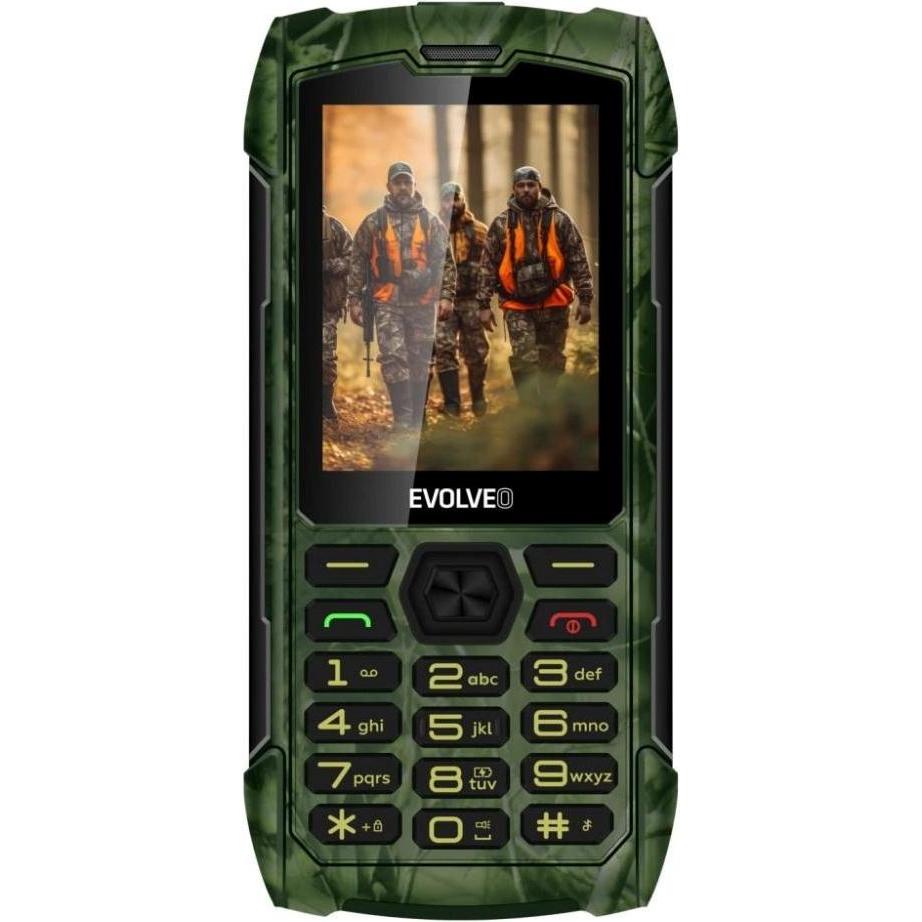 Evolveo StrongPhone H1 caccia mimetica / 2,8" / dual SIM / IP68, Cellulare con tasti