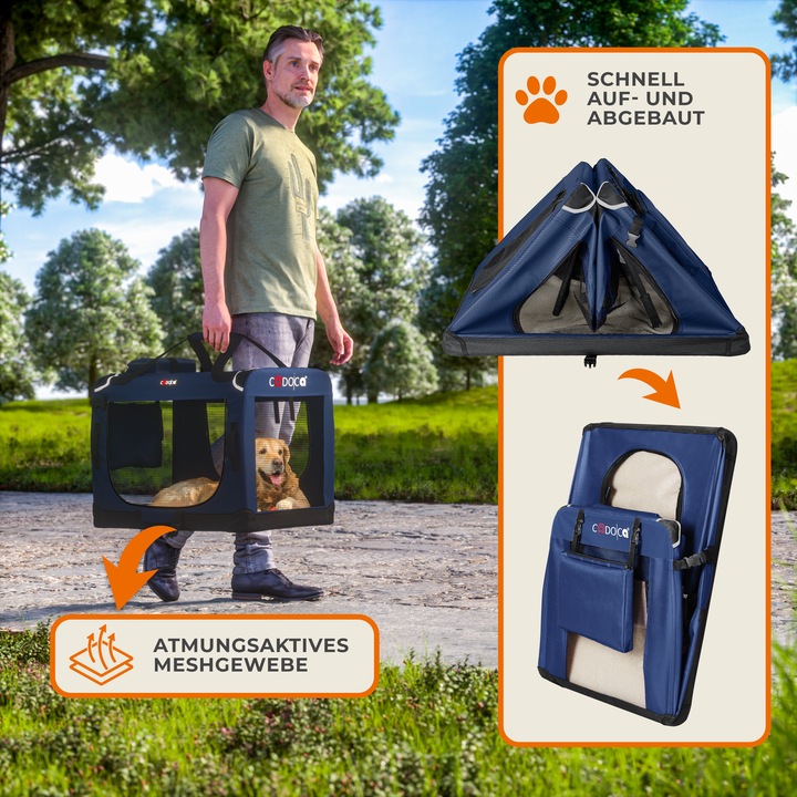 Image du produit Cadoca Caisse de transport pour chiens (Chien, Lavable, Pliable)
