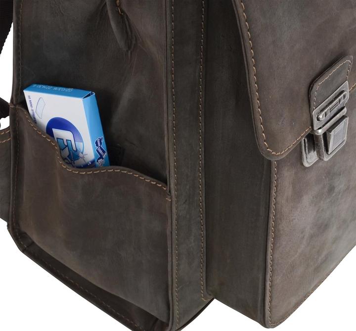 Produktbild Gusti Leder Lederrucksack für Stadt, Outdoor und Reise, klassisches Design, unisex, vielseitige Fächer