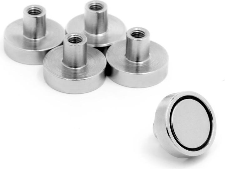 Produktbild Supermagnete Topfmagnet mit Gewindebuchse (5x)