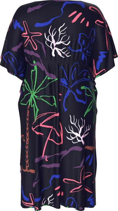 Produktbild Ulla Popken Kaftan, Strandmuster, V-Ausschnitt, Halbarm (42, 44, 46, 48)
