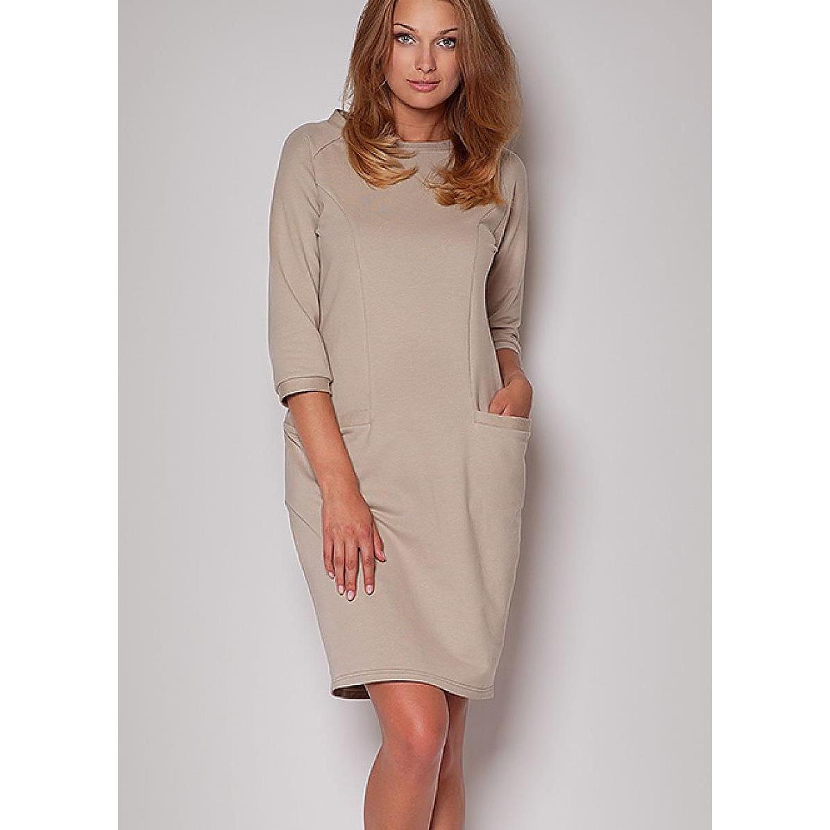 Figl, Damen, Kleider, Alltagskleid, Beige, (S)