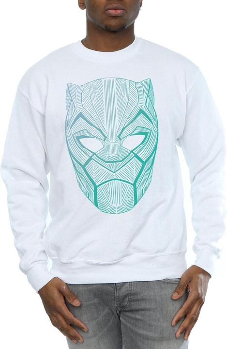 Actual product image Mens Black Panther Tribal Mask Cotton Sweatshirt (M)