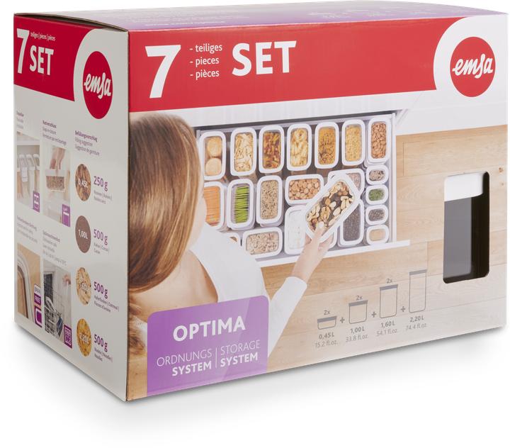 Produktbild Emsa Optima 7er Set (2x0.45 / 2x1 /2x1.6 / 2.2) (8.30 l)