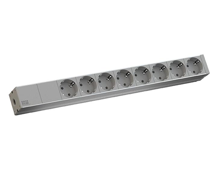 Actual product image Bachmann 19" 1U 8xCEE7/3 1xterminal (8x, CEE 7/3, 2 m)