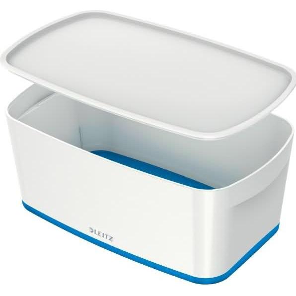 Leitz, Aufbewahrungsbox, MyBox klein mit Deckel blau (18 l)