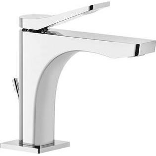 Gessi, Badarmatur, Rilievo, Waschtisch-Einhebelmischer S-Version (D32 mm), mit Ablaufgarnitur 1 1/4, Ausladung 12
