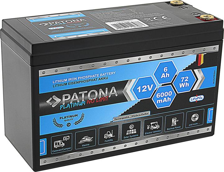 Immagine prodotto Patona Batteria al platino (12 V, 6 Ah)