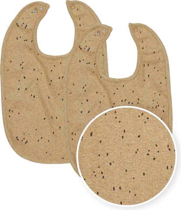 Actual product image Meyco Baby Rib Mini Spot - 2-pack - toffee melange