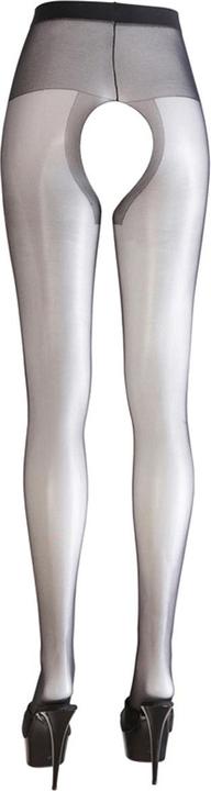 Actual product image Cottelli Collection crotchless pantyhose (S)