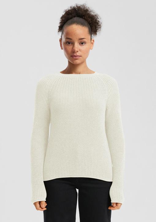 Produktbild S.Oliver Strickpullover Melierter Strickpullover mit Raglanärmeln (XL)