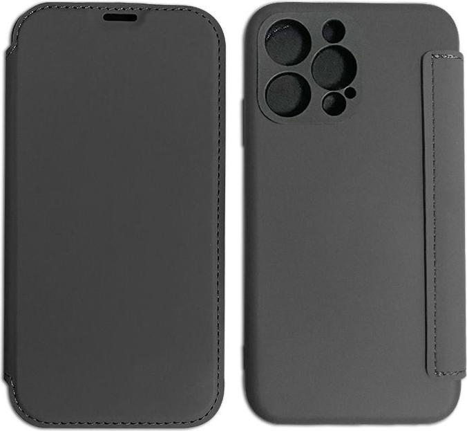 Image du produit mobileup Étui à clapet en cuir pour iPhone 12 mini - Noir (Apple iPhone 12 mini)
