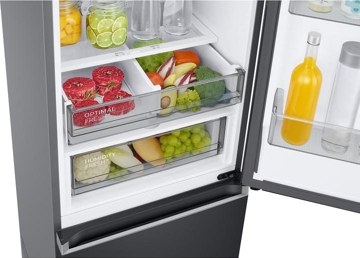 Produktbild Samsung RL38C776CB1/EG RB7300, Kühl-/Gefrierkombination (edelstahl (dunkel), AI Energy Mode, Metal Cooling (390 l)