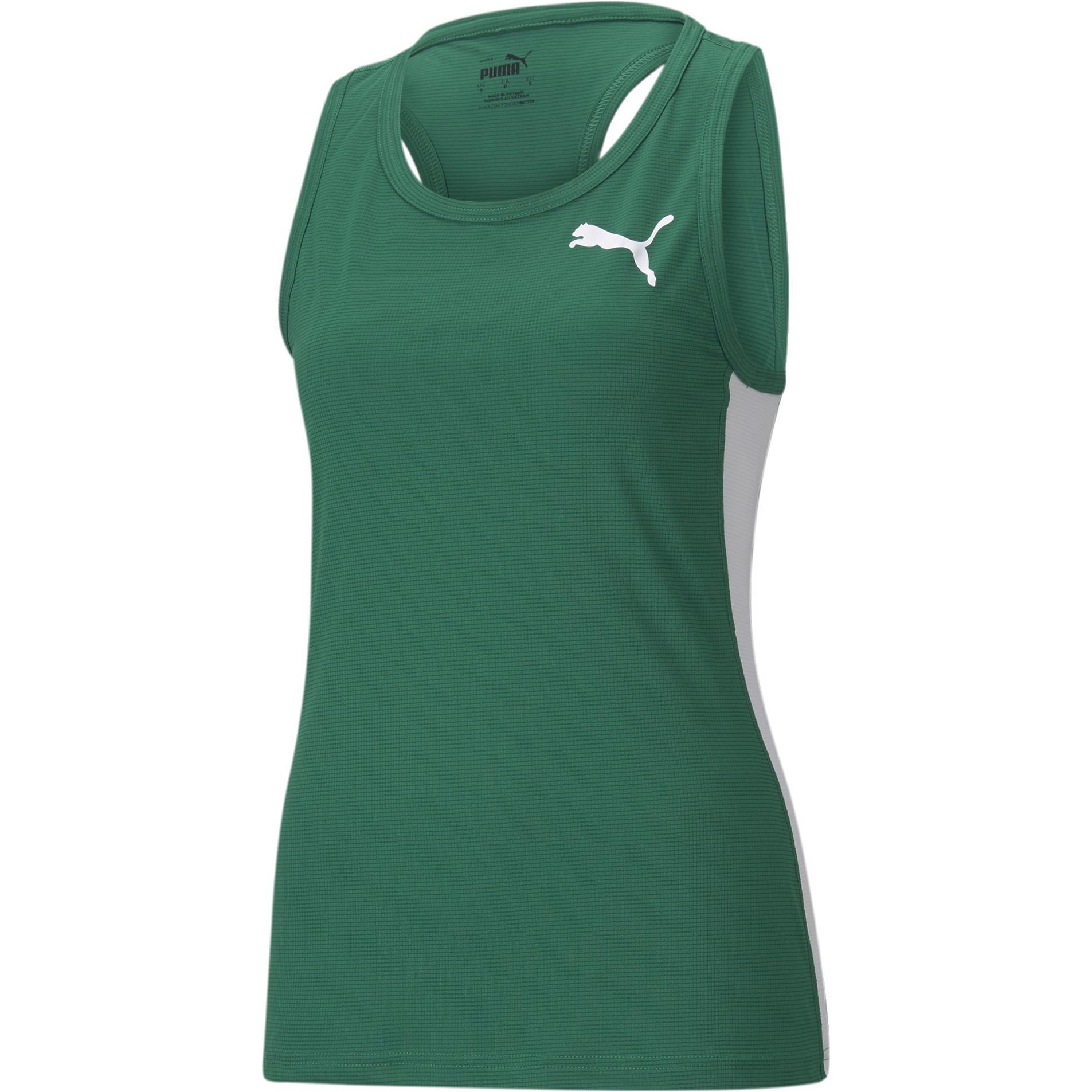 Puma, Damen, Sportshirt, Cross the Line Singlet 2.0 W-520353 (XS), Grün, XS