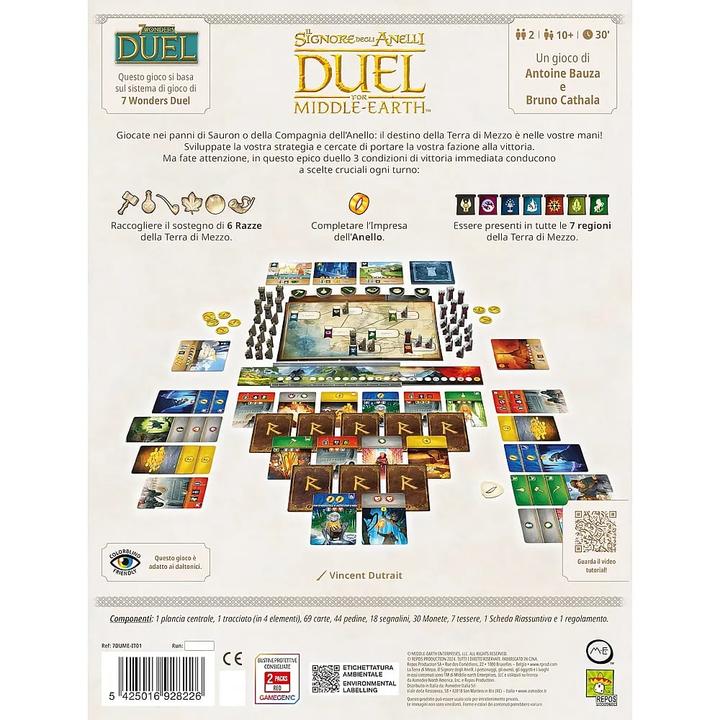 Image du produit Repos Production Il Signore degli Anelli: Duel for Middle-Earth (i) (Italien, 2 Joueur)