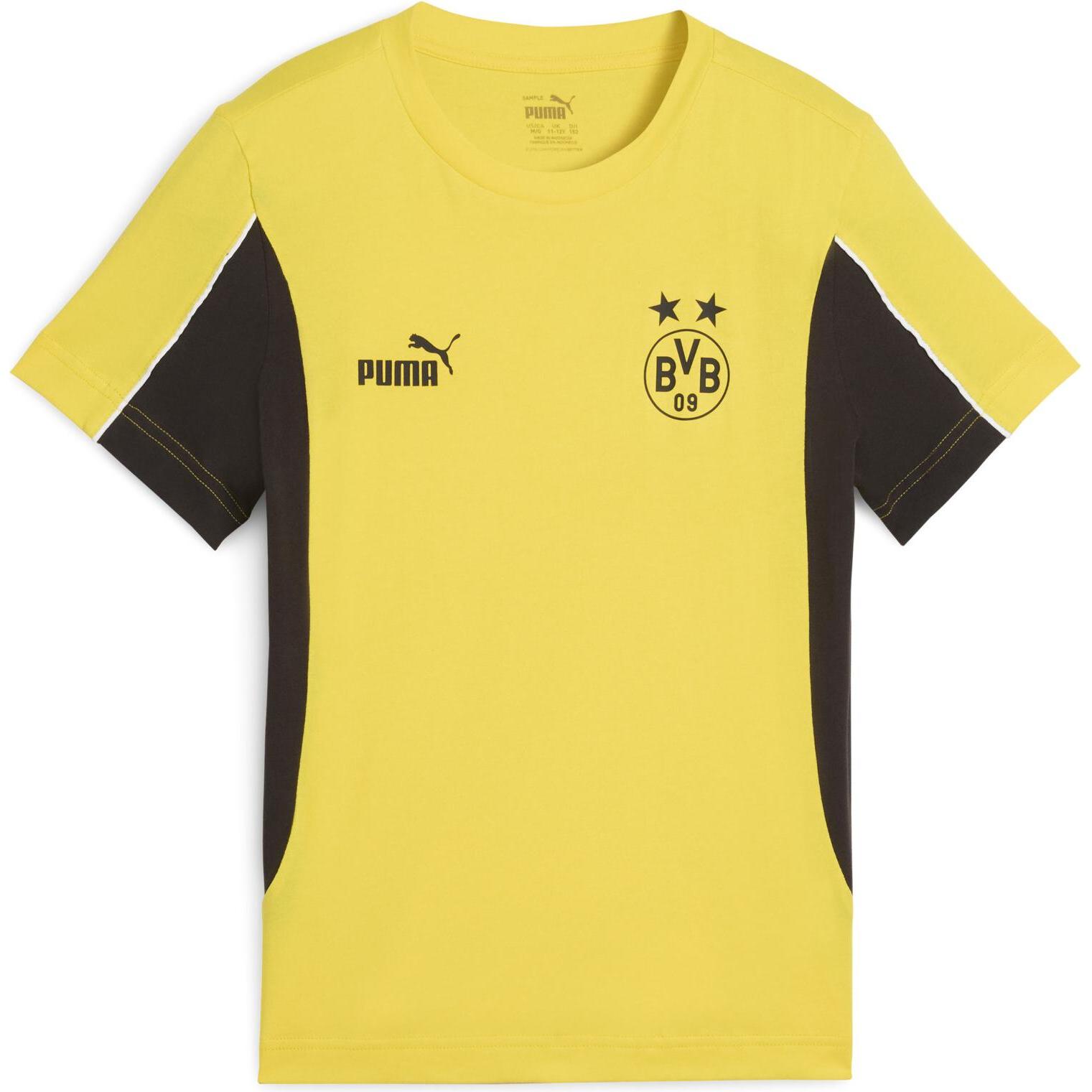 Puma, Jungen, Sportshirt, BVB ftblARCHIVE Tee Jr (152), Gelb, 152