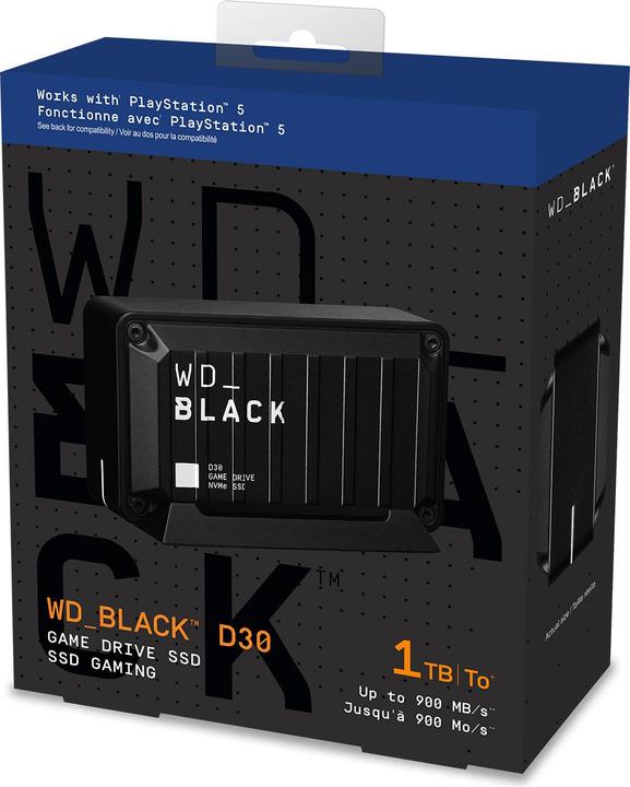 Immagine prodotto WD Unità da gioco D30 nera (1000 GB)