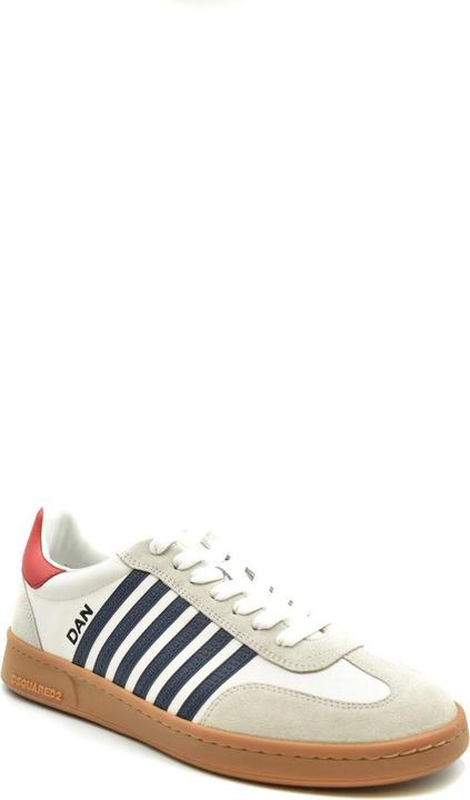 Produktbild Dsquared2 white/blue leather boxer sneakers (45)