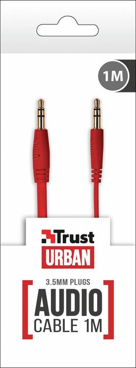 Actual product image Trust Flat Audio Cable 1m Red (1 m)