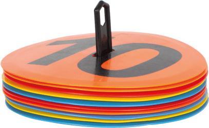 Actual product image Sporti Floor markers numbered 1 to 10
