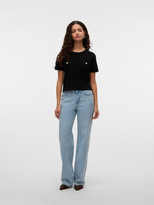 Actual product image Vero Moda VMMELISA Mid Rise Weiter Beinschnitt Jeans Weit geschnitten (W31/L34)