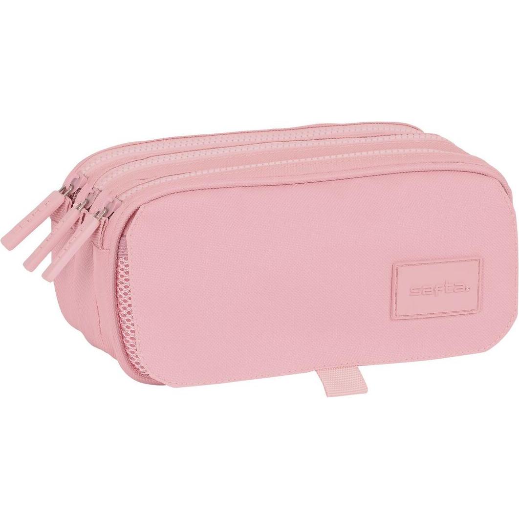 Safta, Astuccio, astuccio triplo multiuso 21,5 x 10 x 8 cm Rosa