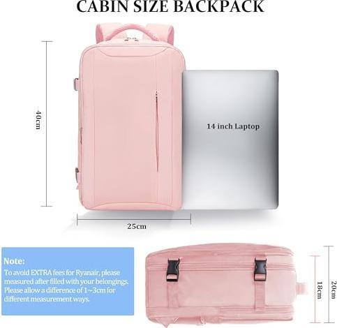 Produktbild Only-Bags.Store Handgepäckrucksack für Ryanair Rucksack Wasserdichter Laptop (20 l)