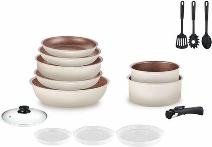 Actual product image Arthur Martin Topfset 18 Stücke (Aluminium)