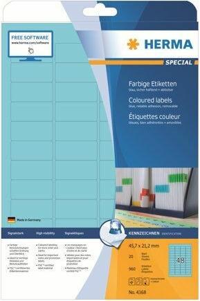 Produktbild HERMA Farbige Etiketten A4 ablösbar