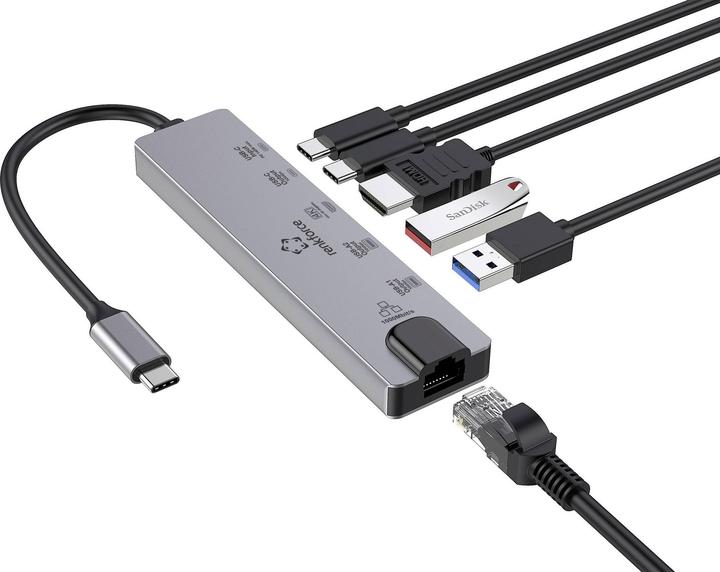 Image du produit Renkforce USB-C® Dockingstation RF-USBH-550 Passend für Marke Dockingstations: (USB-C)