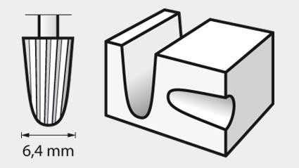 Produktbild Dremel Hochgeschwindigkeits-Fräsmesser Ø 6,3 mm (2 Stück)