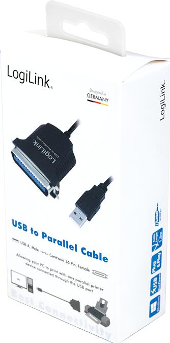 Actual product image LogiLink AU0003C (1.80 m, Parallel (printer))