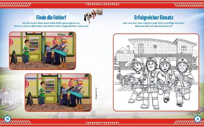 Produktbild Panini Feuerwehrmann Sam: 500 Sticker - Stickern - Rätseln - Ausmalen