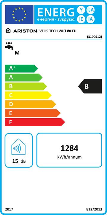 Energie-Label GCS Velis Tech WiFI 80