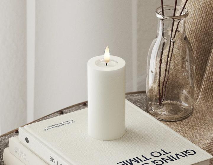 Deluxe Homeart Bougie ronde LED Blanc (1 x)