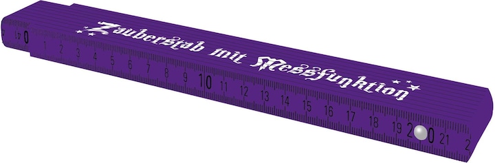 Actual product image Tox Double meter "Magic wand with measuring function", 2 m (mm, cm)