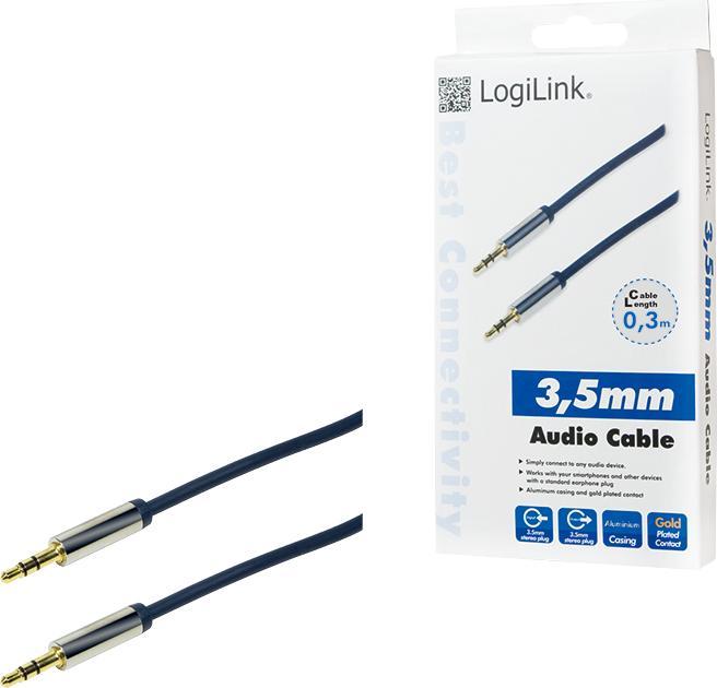 Actual product image LogiLink 3.5mm—3.5mm (0.30 m, 3.5mm jack (AUX))