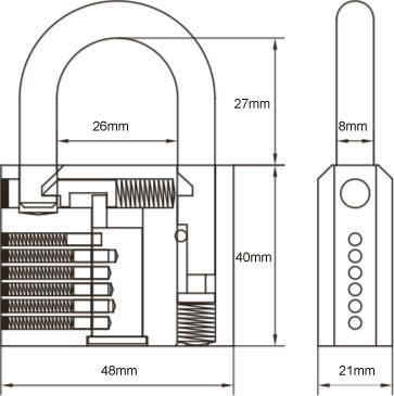 Actual product image Stahlex Padlock 50 mm