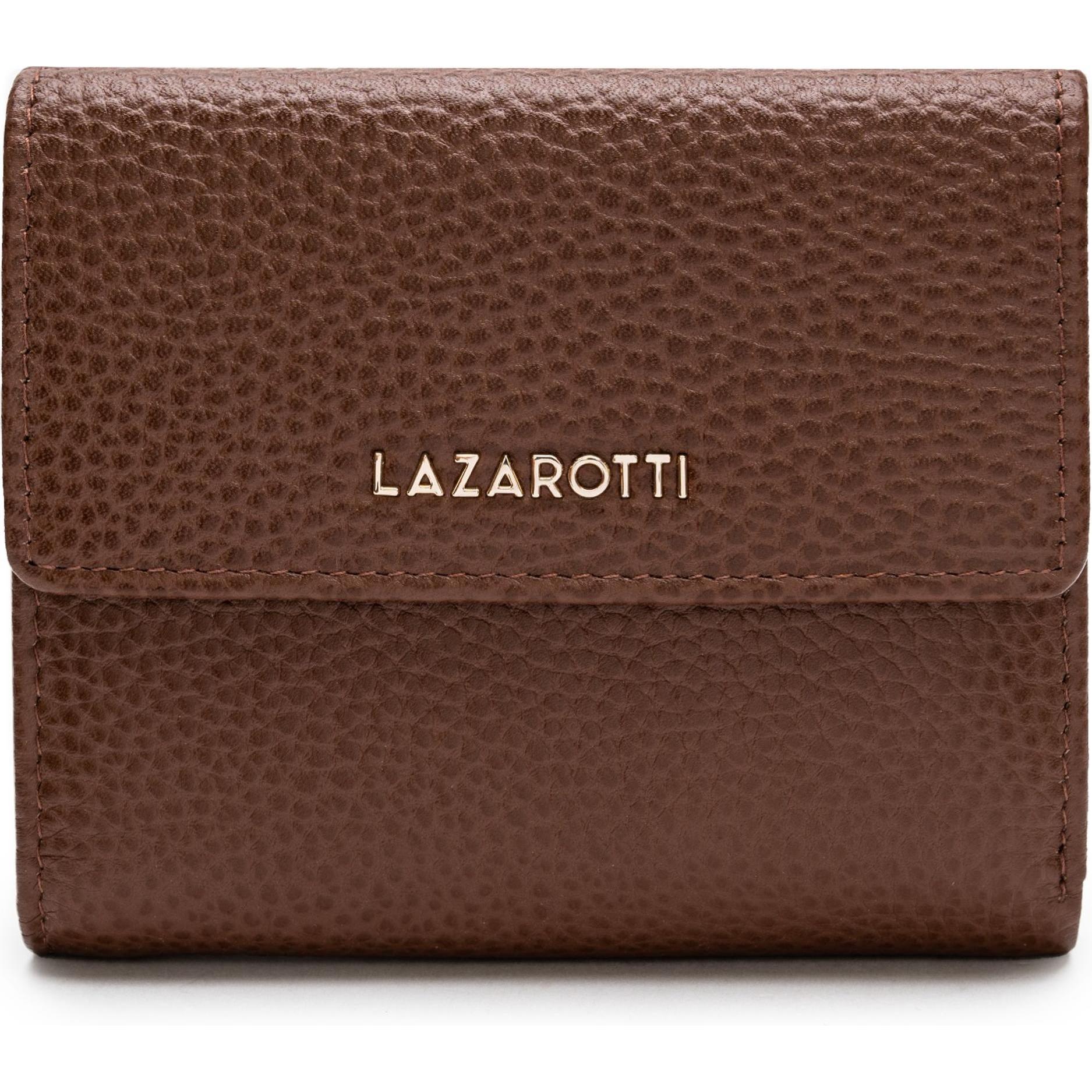 Lazarotti, Damen, Portemonnaie, Bologna Leather Geldbörse Leder 12 cm, Braun