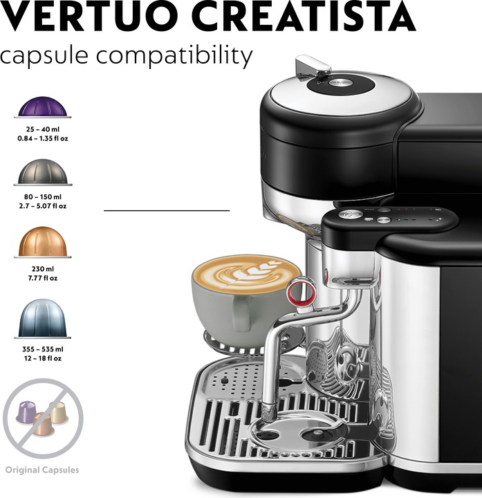 Actual product image Sage Nespresso Vertuo Creatista (NESPRESSO Vertuo, CH plug)