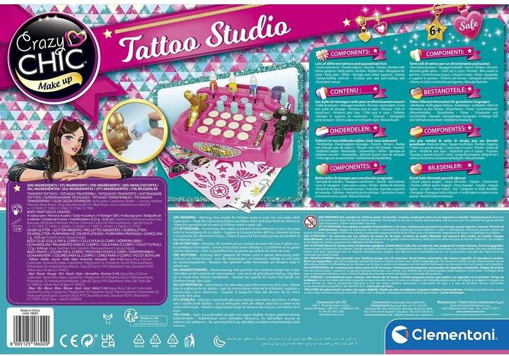 Produktbild Clementoni Crazy Chic- Tattoo Studio