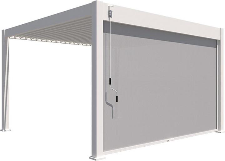 Produktbild Weide Sonnenrollo für Ventaris/ Pergola 4.00m Weiss (280 cm, 20 cm)