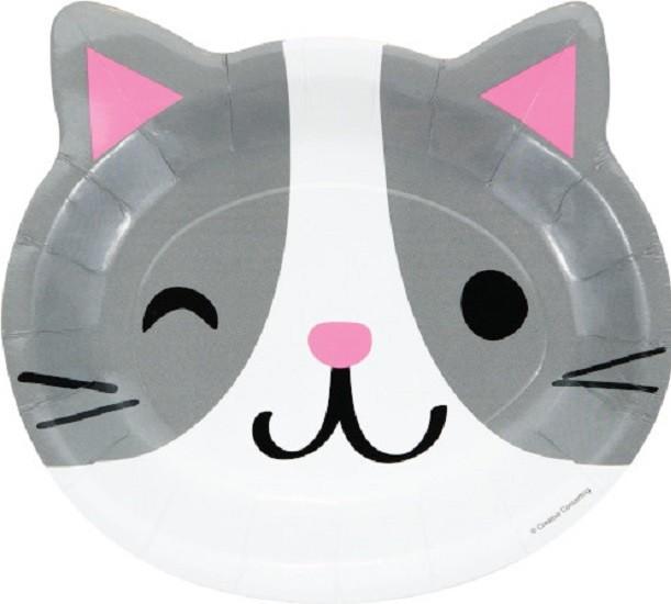 Creative Party Assiettes en forme de Chats