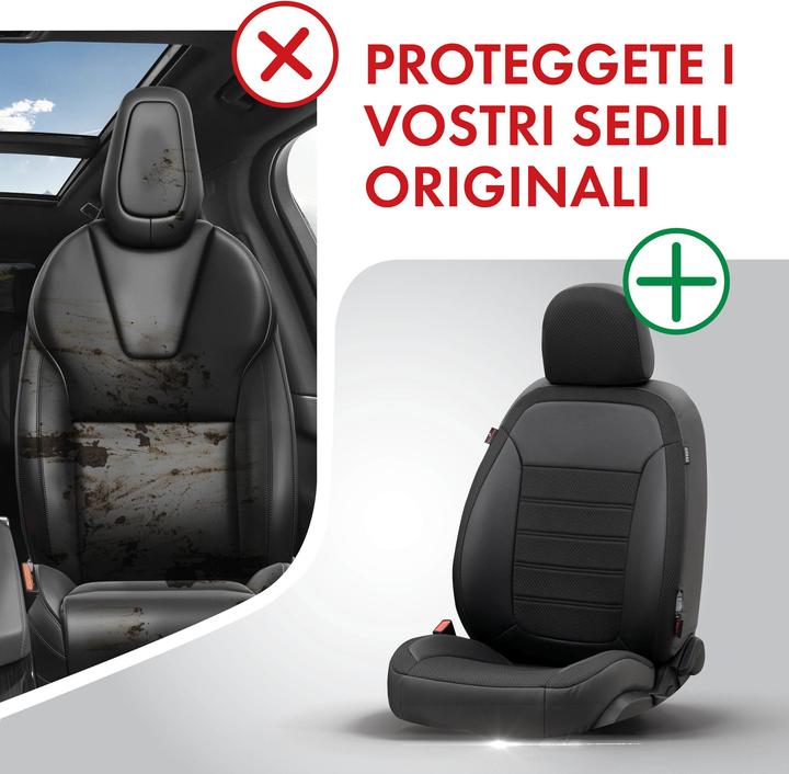 Produktbild Walser Sitzbezug für Nissan Qashqai 12/2006 - 04/2014, 2 Einzelsitzbezüge