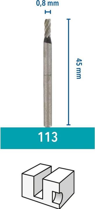 Actual product image Dremel Engraving knife Ø 1.6 mm (3 pieces)