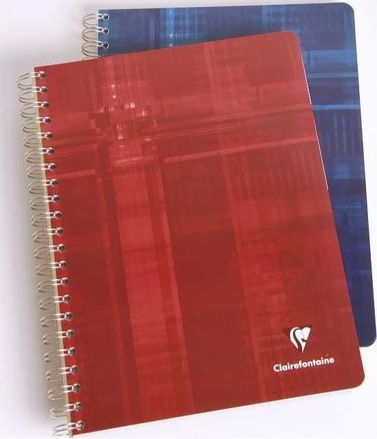 Image du produit Clairefontaine Cahier à spirales avec index (A4, Quadrillé, Couverture rigide)
